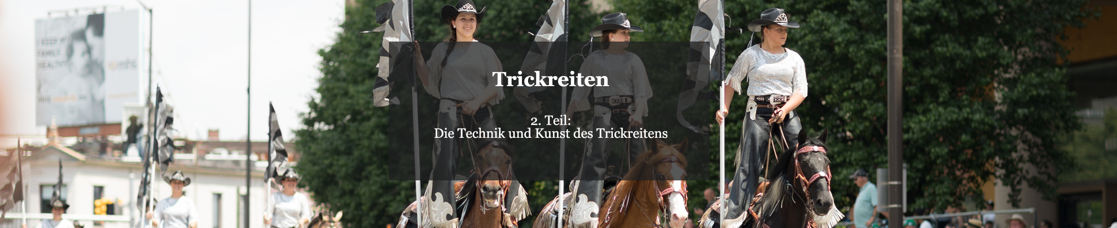 Trickreiten Technik Kunst