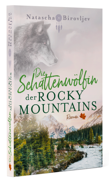 Die Schattenwoelfin der Rocky Mountains